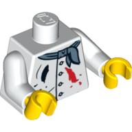 LEGO® los onderdeel Lijf met Motief Wit 973pb0848c01
