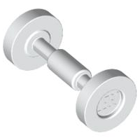 Plaatje in Gallery viewer laden, LEGO® los onderdeel Wiel in kleur Wit 2496