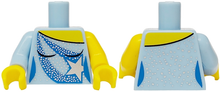 Plaatje in Gallery viewer laden, LEGO® Lijf met Motief Helder Lichtblauw 973pb0845c01