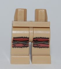 LEGO® Benen met Motief Donker Geelbruin 970c00pb0100