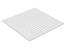 Plaatje in Gallery viewer laden, LEGO® los onderdeel Plaat Algemeen in kleur Wit 91405