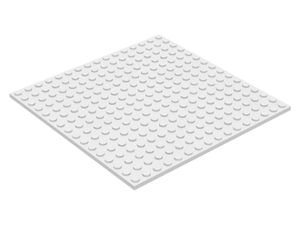 LEGO® los onderdeel Plaat Algemeen in kleur Wit 91405