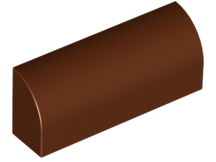 Plaatje in Gallery viewer laden, LEGO® los onderdeel Dakpan Gebogen Roodachtig Bruin 6191