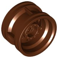 Plaatje in Gallery viewer laden, LEGO® los onderdeel Wiel in kleur Roodachtig Bruin 56145