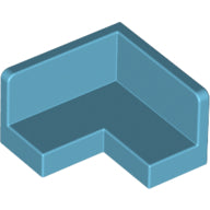 LEGO® los onderdeel Paneel in kleur Medium Azuurblauw 91501