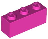 LEGO® los onderdeel Steen in kleur Donker Roze 3622