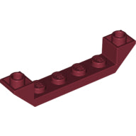 LEGO® los onderdeel Dakpan Omgekeerd Donkerrood 52501