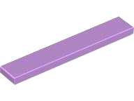 Plaatje in Gallery viewer laden, LEGO® los onderdeel Tegel Algemeen Medium Lavendel 6636
