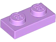 LEGO® los onderdeel Plaat Algemeen Medium Lavendel 3023