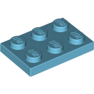 Plaatje in Gallery viewer laden, LEGO® los onderdeel Plaat Algemeen Medium Azuurblauw 3021