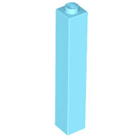 LEGO® los onderdeel Steen in kleur Medium Azuurblauw 2453b