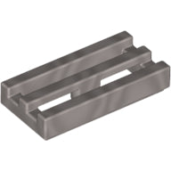 LEGO® los onderdeel Tegel Aangepast in kleur Zilver 2412b