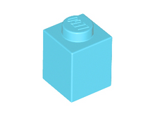 Plaatje in Gallery viewer laden, LEGO® los onderdeel Steen in kleur Medium Azuurblauw 3005