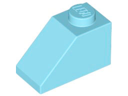 LEGO® los onderdeel Dakpan Algemeen Medium Azuurblauw 3040