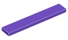 LEGO® los onderdeel Tegel Algemeen in kleur Donkerpaars 6636