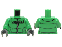 Plaatje in Gallery viewer laden, LEGO® los onderdeel Lijf met Motief Fel Groen 973pb0946c01
