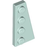 LEGO® los onderdeel Wig Plaat in kleur Licht Aqua 41769