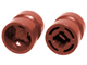 LEGO® los onderdeel Wiel in kleur Roodachtig Bruin 30027b