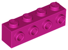 LEGO® los onderdeel Steen Aangepast in kleur Magenta 30414