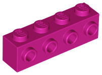 LEGO® los onderdeel Steen Aangepast in kleur Magenta 30414
