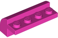 LEGO® los onderdeel Dakpan Gebogen in kleur Donker Roze 6081