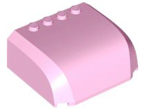 LEGO® los onderdeel Voorruit in kleur Fel Roze 61484