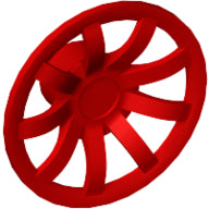Plaatje in Gallery viewer laden, LEGO® los onderdeel Wiel Accessoire in kleur Rood 62701