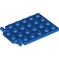 LEGO® los onderdeel Plaat Aangepast in kleur Blauw 92099
