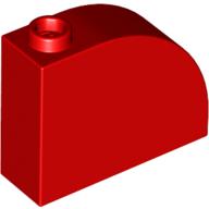 Plaatje in Gallery viewer laden, LEGO® los onderdeel Dakpan Gebogen in kleur Rood 33243