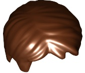 LEGO® los onderdeel Haar in kleur Roodachtig Bruin 62810