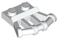Plaatje in Gallery viewer laden, LEGO® los onderdeel Plaat Aangepast in kleur Wit 92692