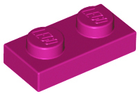LEGO® los onderdeel Plaat Algemeen in kleur Magenta 3023
