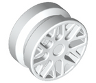 LEGO® los onderdeel Wiel in kleur Wit 93595