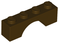 Plaatje in Gallery viewer laden, LEGO® los onderdeel Steen Boog in kleur Donker Bruin 3659