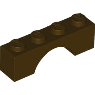 LEGO® los onderdeel Steen Boog in kleur Donker Bruin 3659