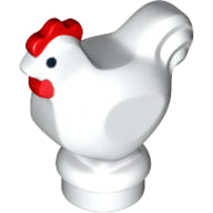 Plaatje in Gallery viewer laden, LEGO® los onderdeel Landdier in kleur Wit 95342pb01
