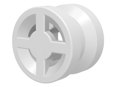 LEGO® los onderdeel Wiel in kleur Wit 4624
