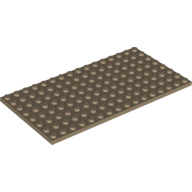 Plaatje in Gallery viewer laden, LEGO® los onderdeel Plaat Algemeen Donker Geelbruin 92438