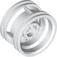 LEGO® los onderdeel Wiel in kleur Wit 56145