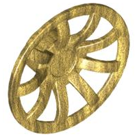 LEGO® los onderdeel Wiel Accessoire Parel Goud 62701
