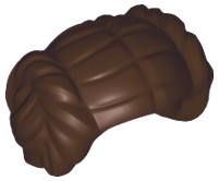 LEGO® los onderdeel Haar in kleur Donker Bruin 92758
