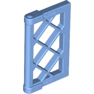 LEGO® los onderdeel Venster, Ruit en Luik Medium Blauw 60607