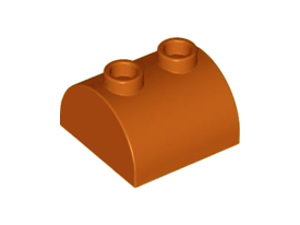 LEGO® los onderdeel Dakpan Gebogen Donker Oranje 30165