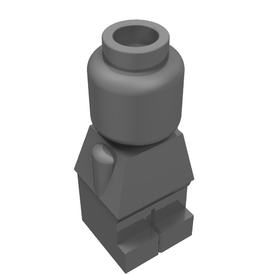 LEGO® los onderdeel Lijf Accessoire Parel Donkergrijs 85863