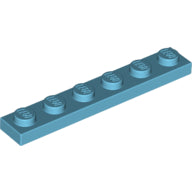 Plaatje in Gallery viewer laden, LEGO® los onderdeel Plaat Algemeen Medium Azuurblauw 3666