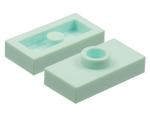 Plaatje in Gallery viewer laden, LEGO® los onderdeel Plaat Aangepast Licht Aqua 3794a