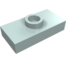 Plaatje in Gallery viewer laden, LEGO® los onderdeel Plaat Aangepast Licht Aqua 3794a