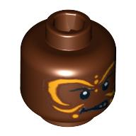 LEGO® los onderdeel Hoofd Roodachtig Bruin 3626pb0573