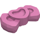 LEGO® los onderdeel Friends in kleur Donker Roze 92355c