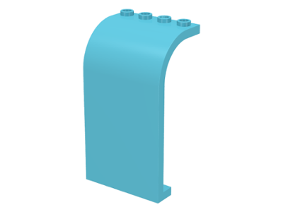 LEGO® los onderdeel Paneel in kleur Medium Azuurblauw 2571